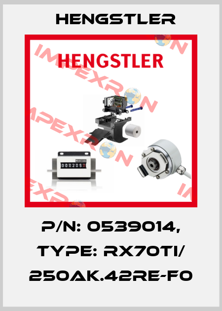 p/n: 0539014, Type: RX70TI/ 250AK.42RE-F0 Hengstler