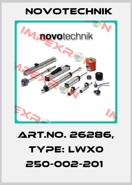 Art.No. 26286, Type: LWX0 250-002-201  Novotechnik