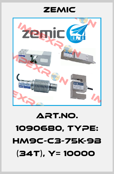 Art.No. 1090680, Type: HM9C-C3-75K-9B (34t), Y= 10000  ZEMIC