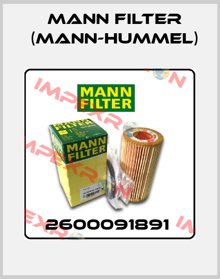 2600091891  Mann Filter (Mann-Hummel)