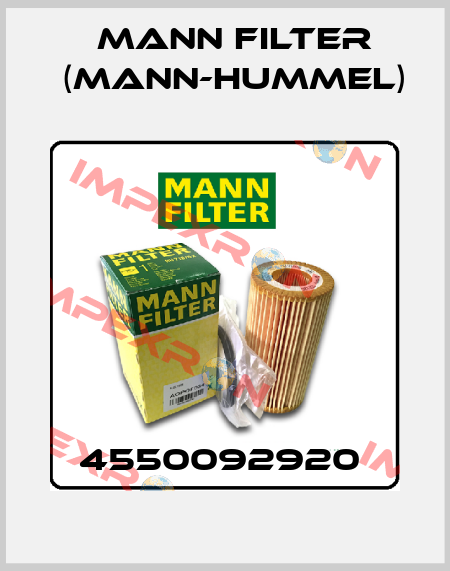 4550092920  Mann Filter (Mann-Hummel)