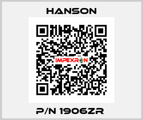 p/n 1906ZR  HANSON