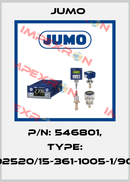 p/n: 546801, Type: 902520/15-361-1005-1/903, Jumo