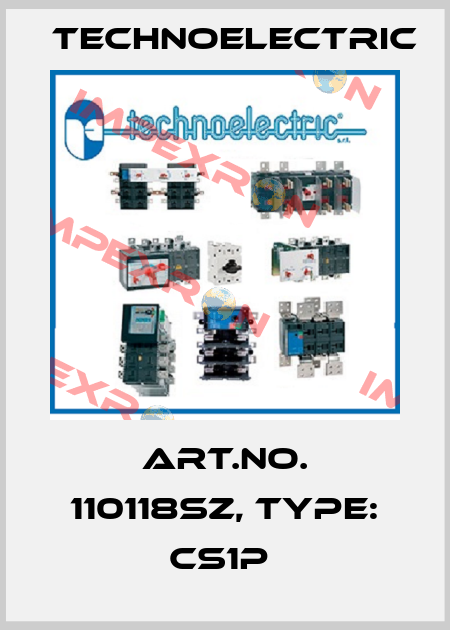 Art.No. 110118SZ, Type: CS1P  Technoelectric