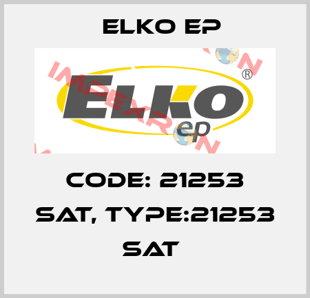 Code: 21253 SAT, Type:21253 SAT  Elko EP