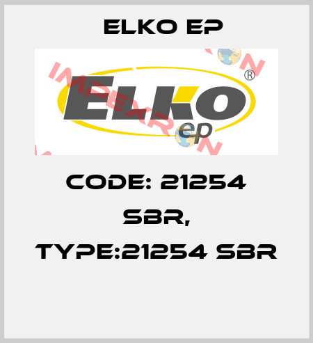 Code: 21254 SBR, Type:21254 SBR  Elko EP