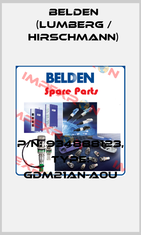 P/N: 934888123, Type: GDM21AN-A0U Belden (Lumberg / Hirschmann)