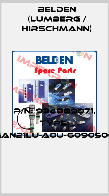 P/N: 934889071, Type: GAN21LU-A0U-6090500  Belden (Lumberg / Hirschmann)