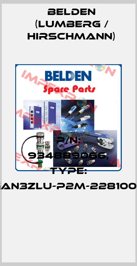 P/N: 934889066, Type: GAN3ZLU-P2M-2281000  Belden (Lumberg / Hirschmann)
