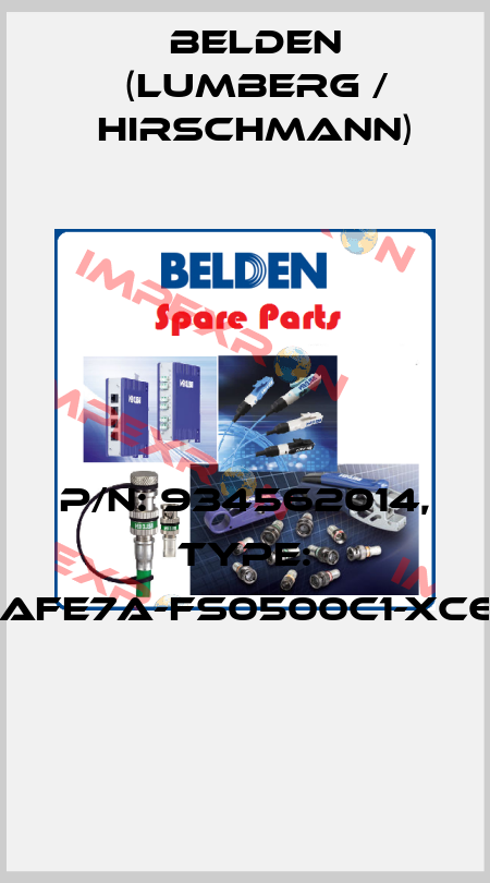 P/N: 934562014, Type: GAN-DAFE7A-FS0500C1-XC607-AC  Belden (Lumberg / Hirschmann)