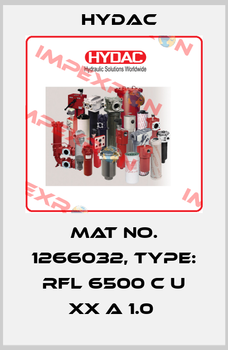 Mat No. 1266032, Type: RFL 6500 C U XX A 1.0  Hydac