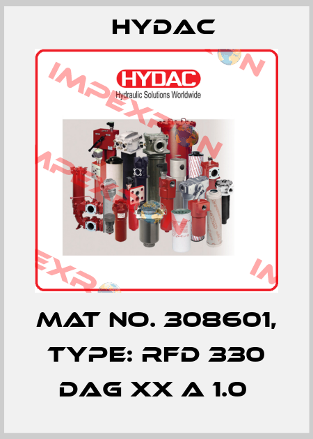 Mat No. 308601, Type: RFD 330 DAG XX A 1.0  Hydac