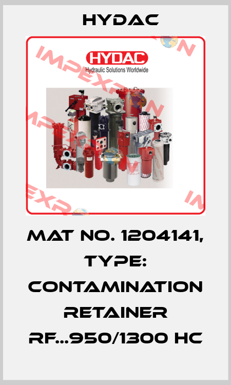 Mat No. 1204141, Type: CONTAMINATION RETAINER RF...950/1300 HC Hydac