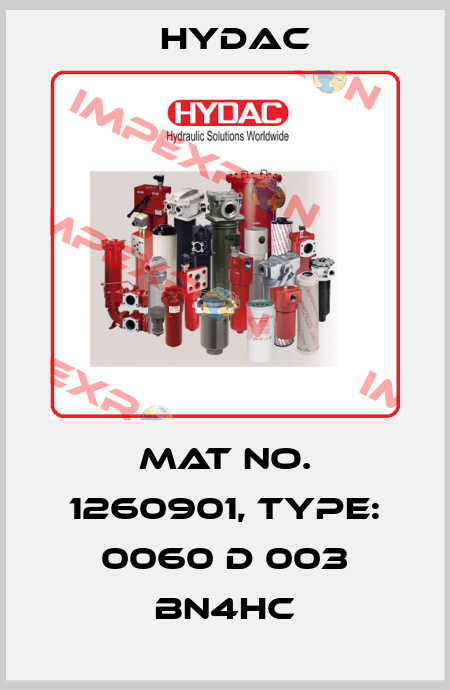 Mat No. 1260901, Type: 0060 D 003 BN4HC Hydac