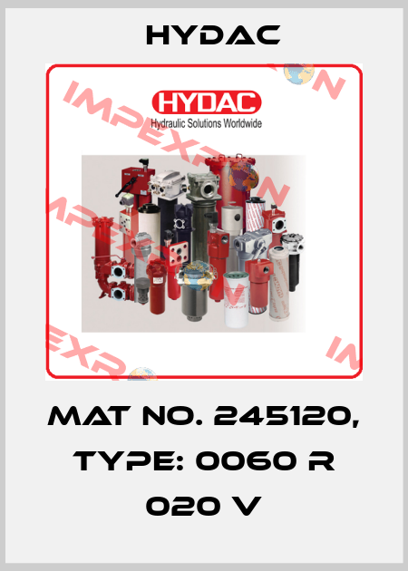Mat No. 245120, Type: 0060 R 020 V Hydac