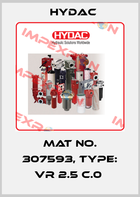 Mat No. 307593, Type: VR 2.5 C.0  Hydac