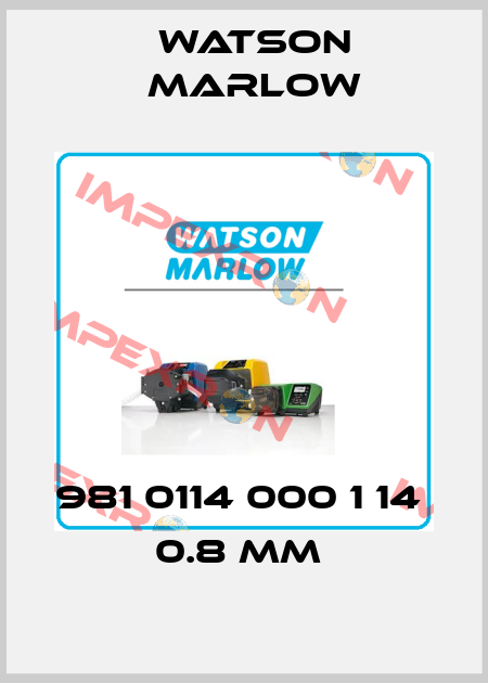 981 0114 000 1 14  0.8 MM  Watson Marlow