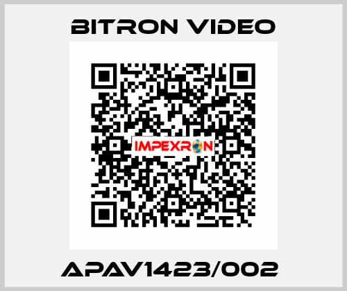 APAV1423/002  Bitron video