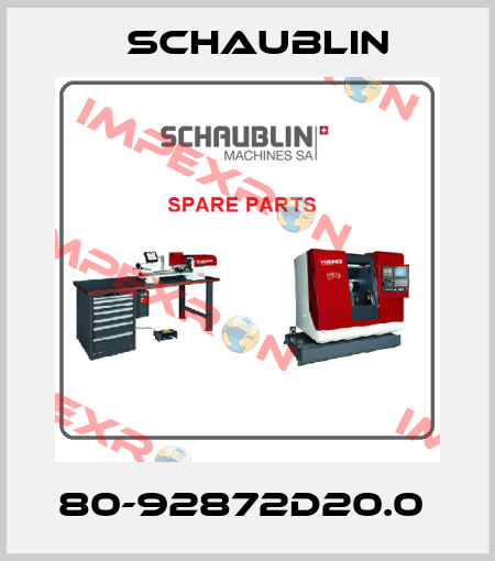80-92872D20.0  Schaublin