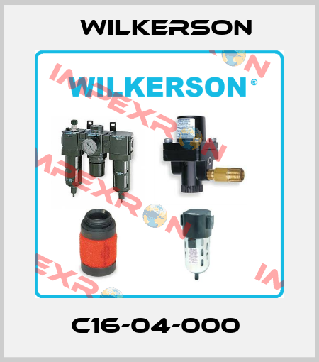 C16-04-000  Wilkerson