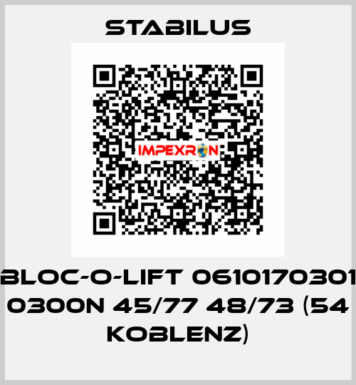 BLOC-O-LIFT 0610170301 0300N 45/77 48/73 (54 KOBLENZ) Stabilus