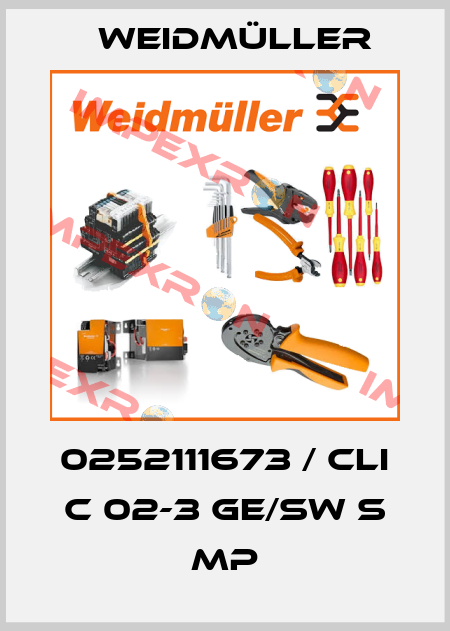 0252111673 / CLI C 02-3 GE/SW S MP Weidmüller
