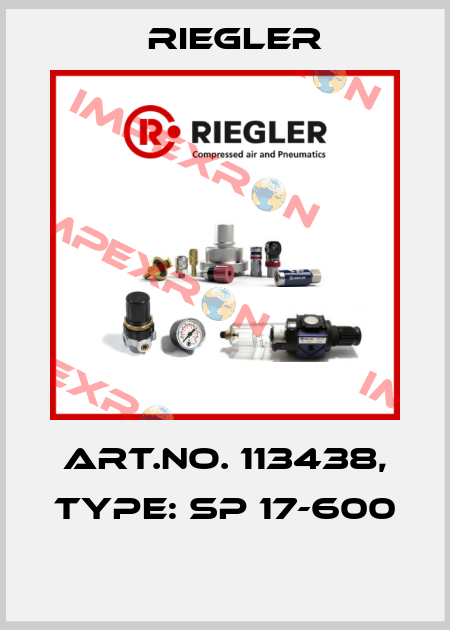Art.No. 113438, Type: SP 17-600  Riegler