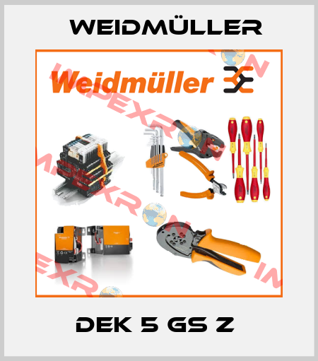 DEK 5 GS Z  Weidmüller
