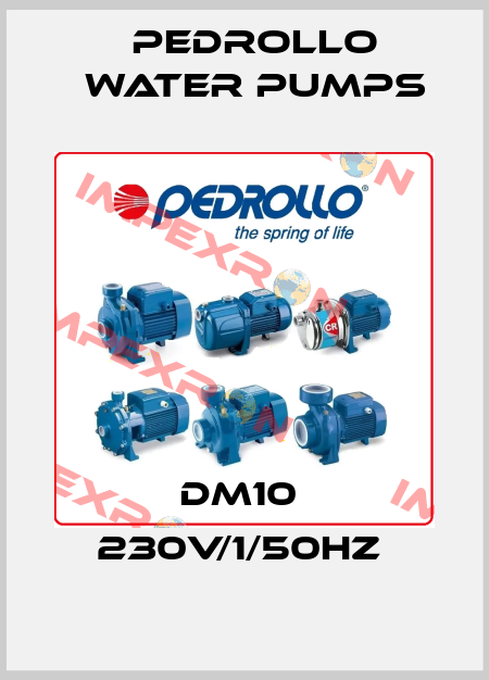 DM10  230V/1/50HZ  Pedrollo Water Pumps