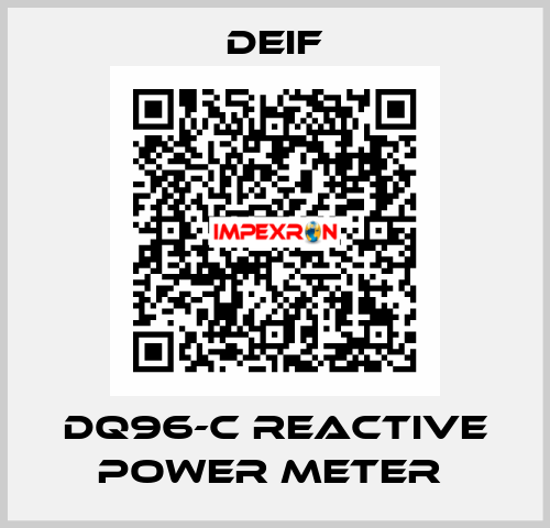 DQ96-C REACTIVE POWER METER  Deif