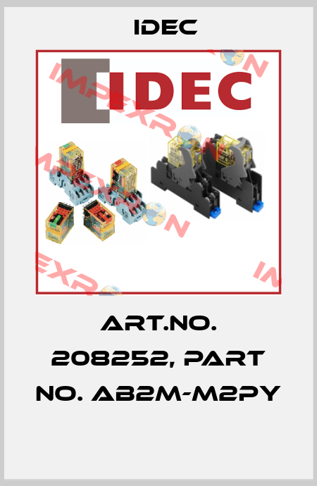 Art.No. 208252, Part No. AB2M-M2PY  Idec