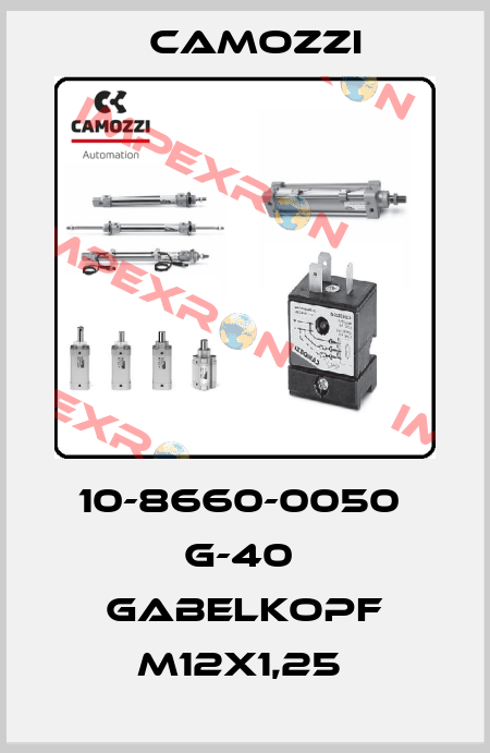 10-8660-0050  G-40  GABELKOPF M12X1,25  Camozzi