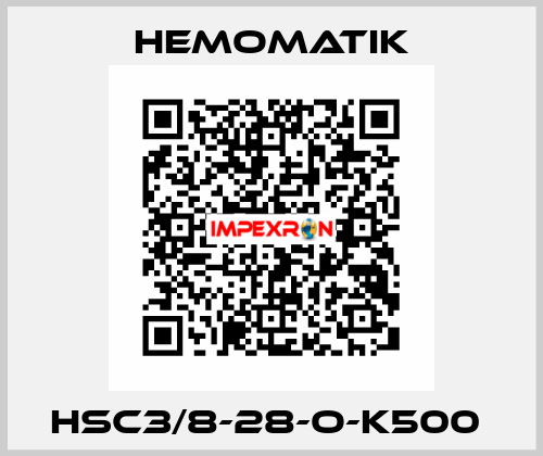 HSC3/8-28-O-K500  Hemomatik