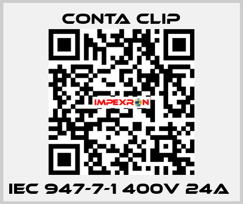 IEC 947-7-1 400V 24A  Conta Clip