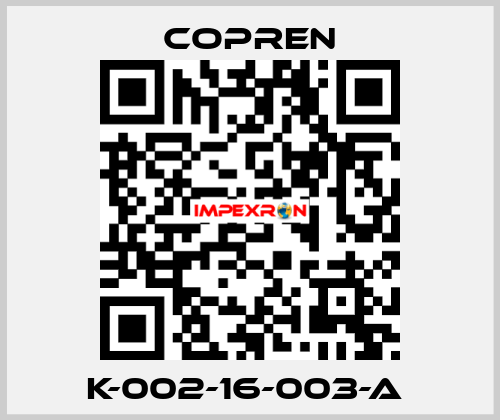 K-002-16-003-A  Copren