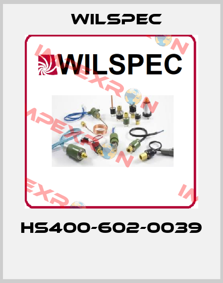 HS400-602-0039  Wilspec
