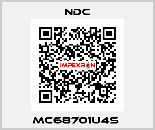MC68701U4S  NDC