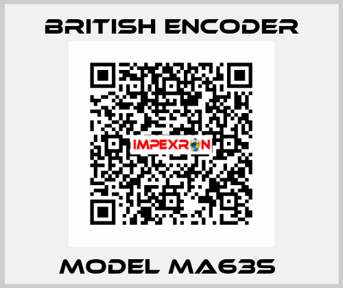Model MA63S  British Encoder