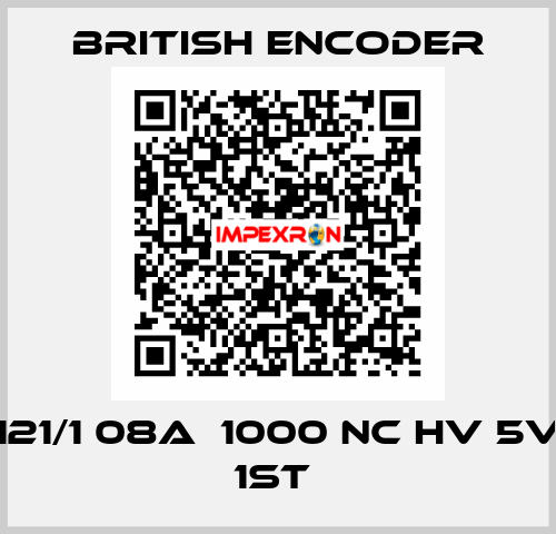 121/1 08A  1000 NC HV 5V 1ST  British Encoder