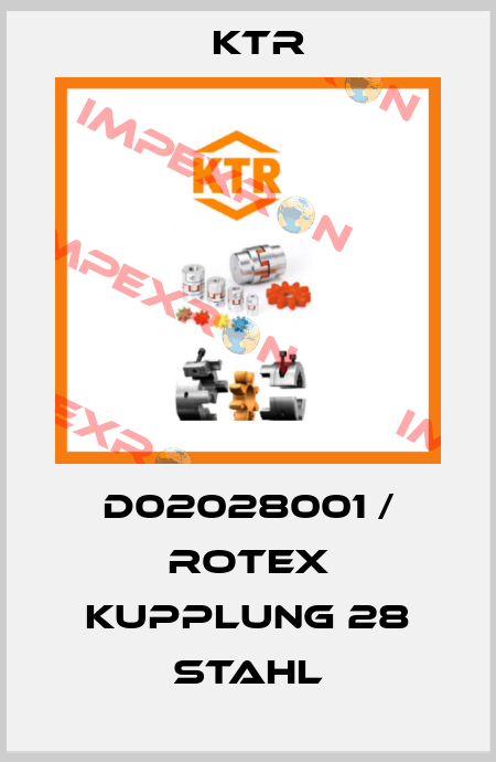 D02028001 / ROTEX Kupplung 28 STAHL KTR