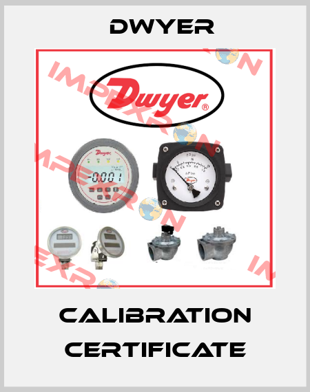 Calibration Certificate Dwyer