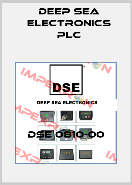 DSE 0810-00 DEEP SEA ELECTRONICS PLC