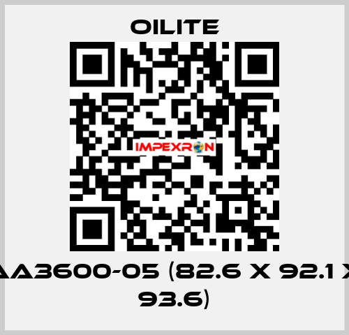 AA3600-05 (82.6 x 92.1 x 93.6) Oilite