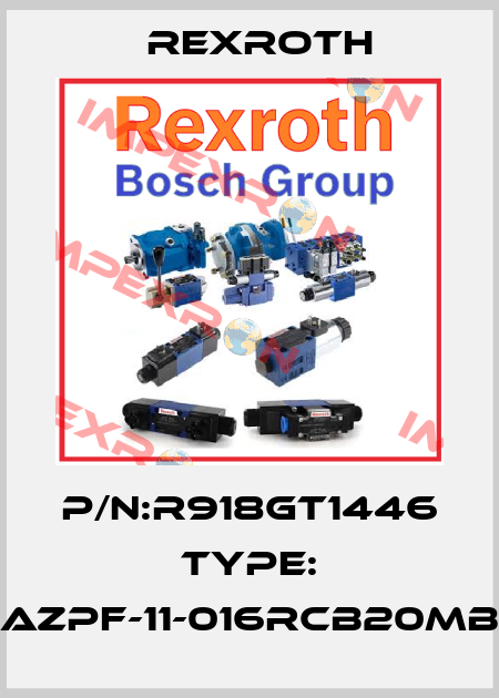 P/N:R918GT1446 Type: AZPF-11-016RCB20MB Rexroth