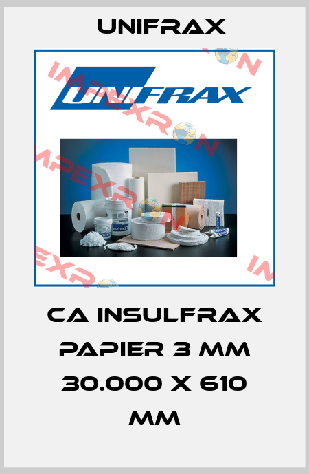 CA INSULFRAX PAPIER 3 MM 30.000 X 610 MM Unifrax