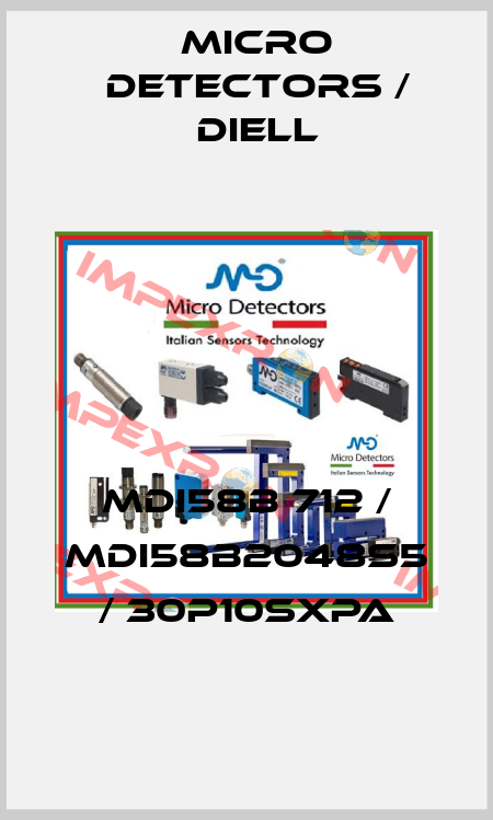MDI58B 712 / MDI58B2048S5 / 30P10SXPA
 Micro Detectors / Diell