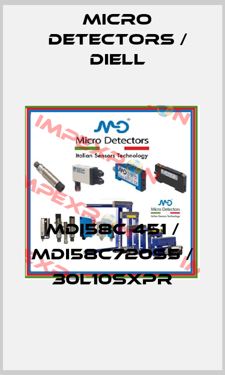 MDI58C 451 / MDI58C720S5 / 30L10SXPR
 Micro Detectors / Diell