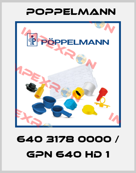 640 3178 0000 / GPN 640 HD 1 Poppelmann