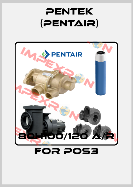 80H100/120 A/R for pos3 Pentek (Pentair)