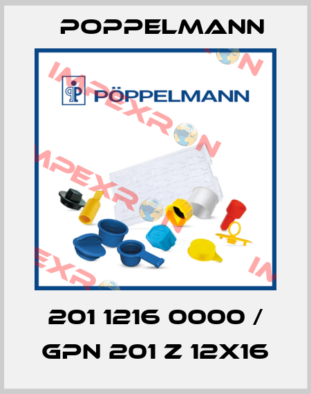 201 1216 0000 / GPN 201 Z 12x16 Poppelmann